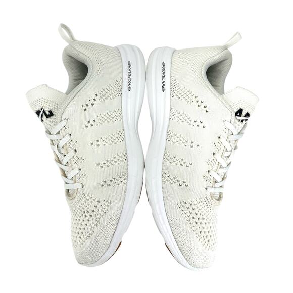 APL Techloom Pro Women Running Shoes Size 8.5 White Knit Breathable Laced Comfy - Picture 15 of 15